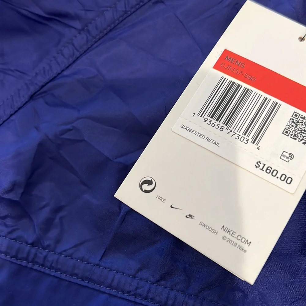 Mens Nike Tech Pack Jacket Blue Snap Up CJ5157-590 - Picture 4 of 5